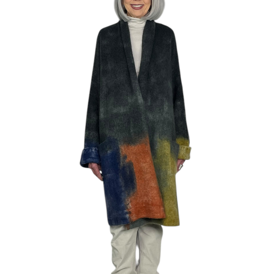 MARIANNE PAINTED CASHMERE COAT