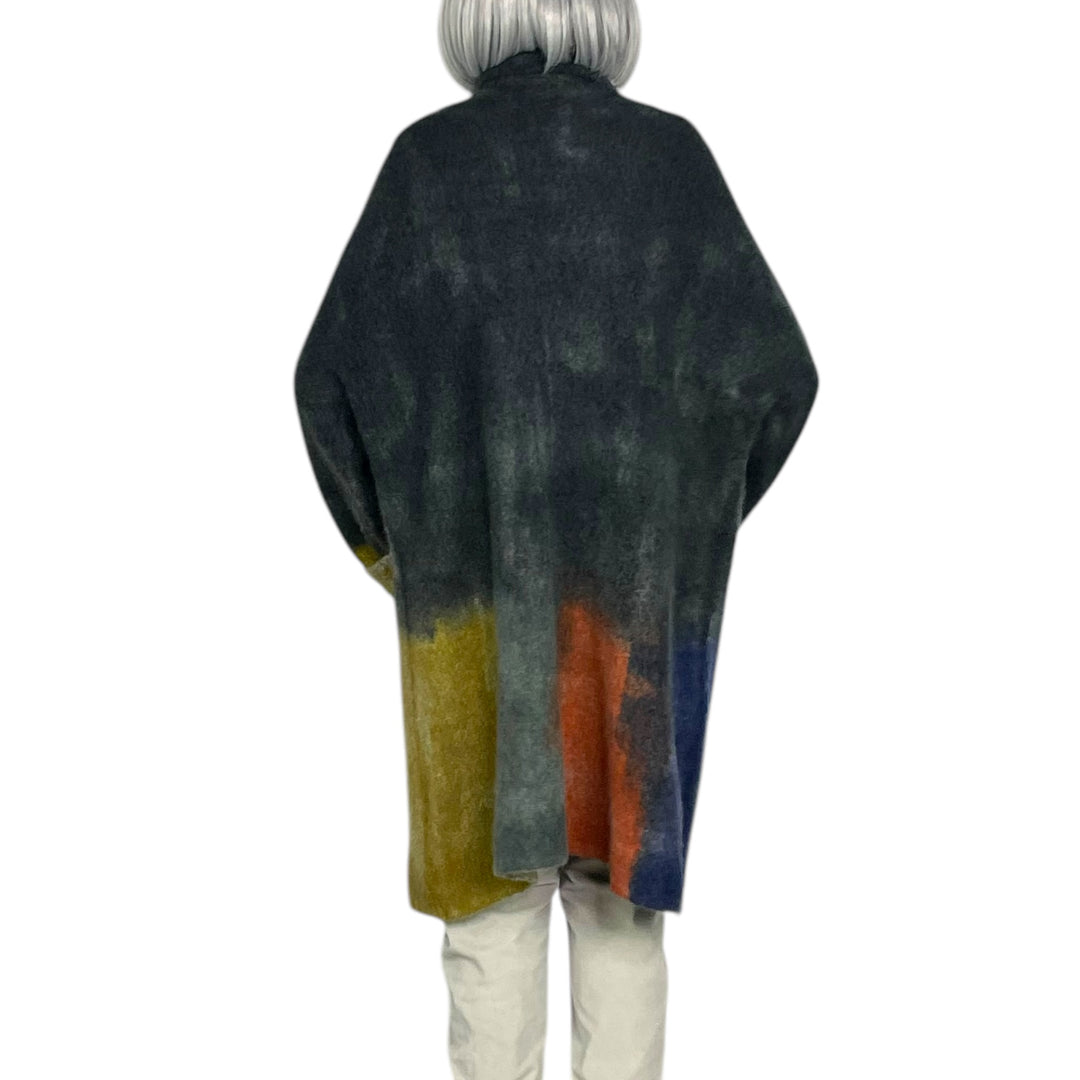 MARIANNE PAINTED CASHMERE COAT