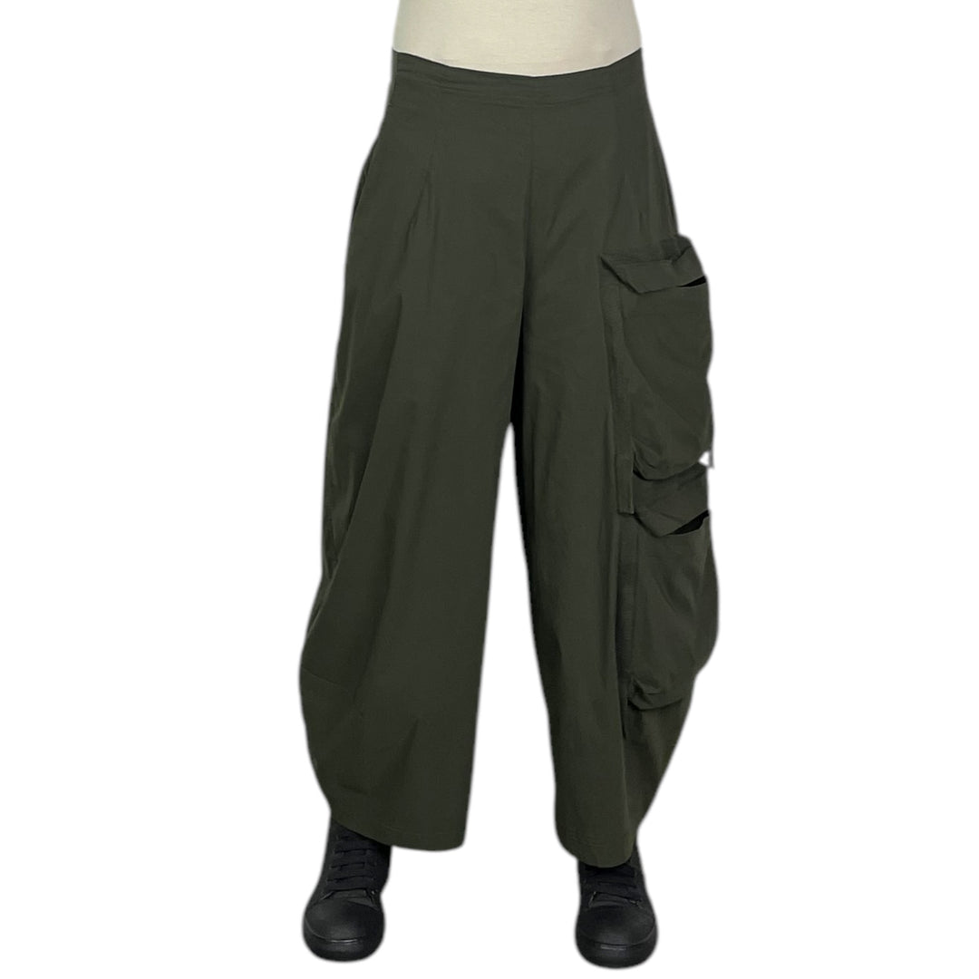 CURVED LEG CARGO TROUSER