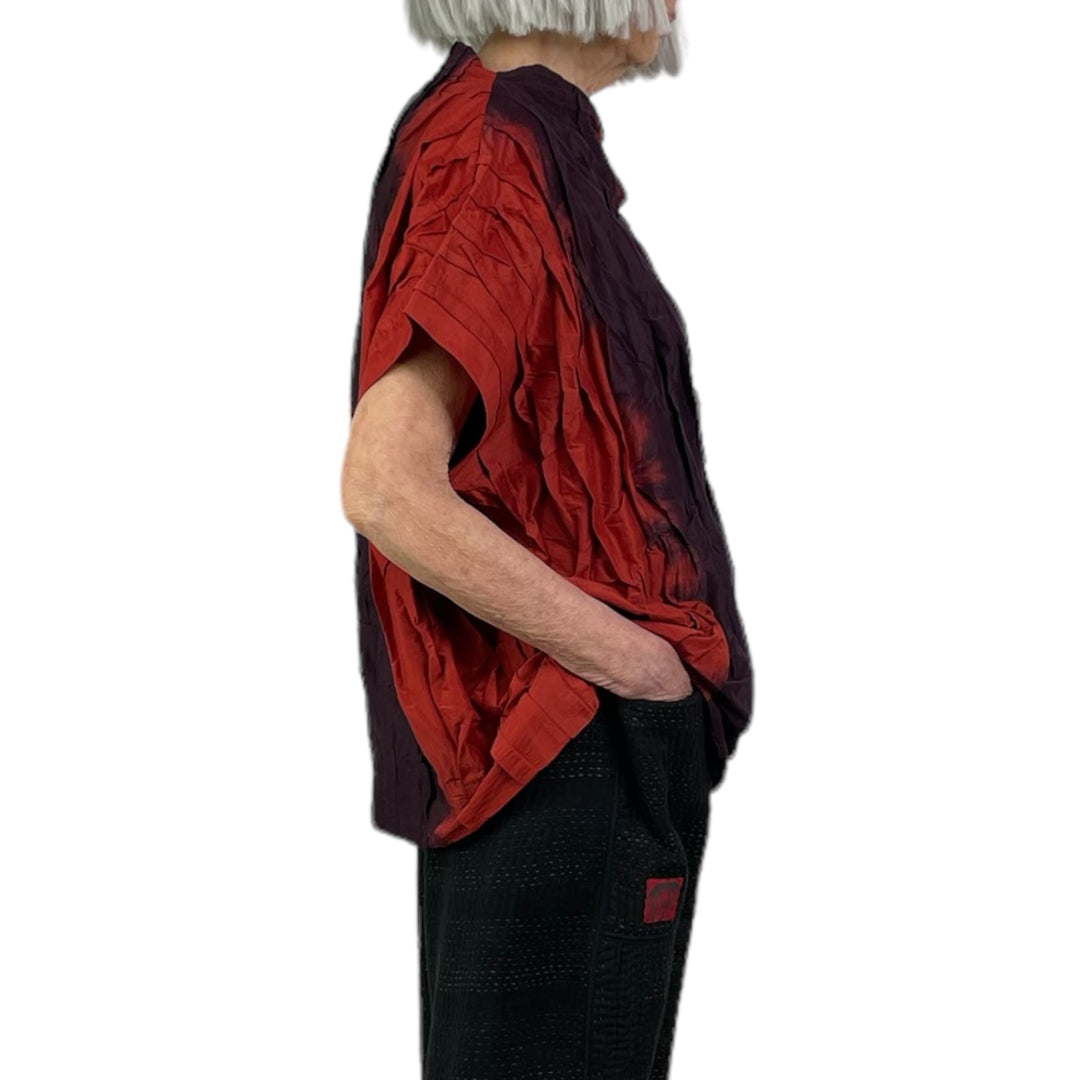 WAVY TUCK PULLOVER VEST