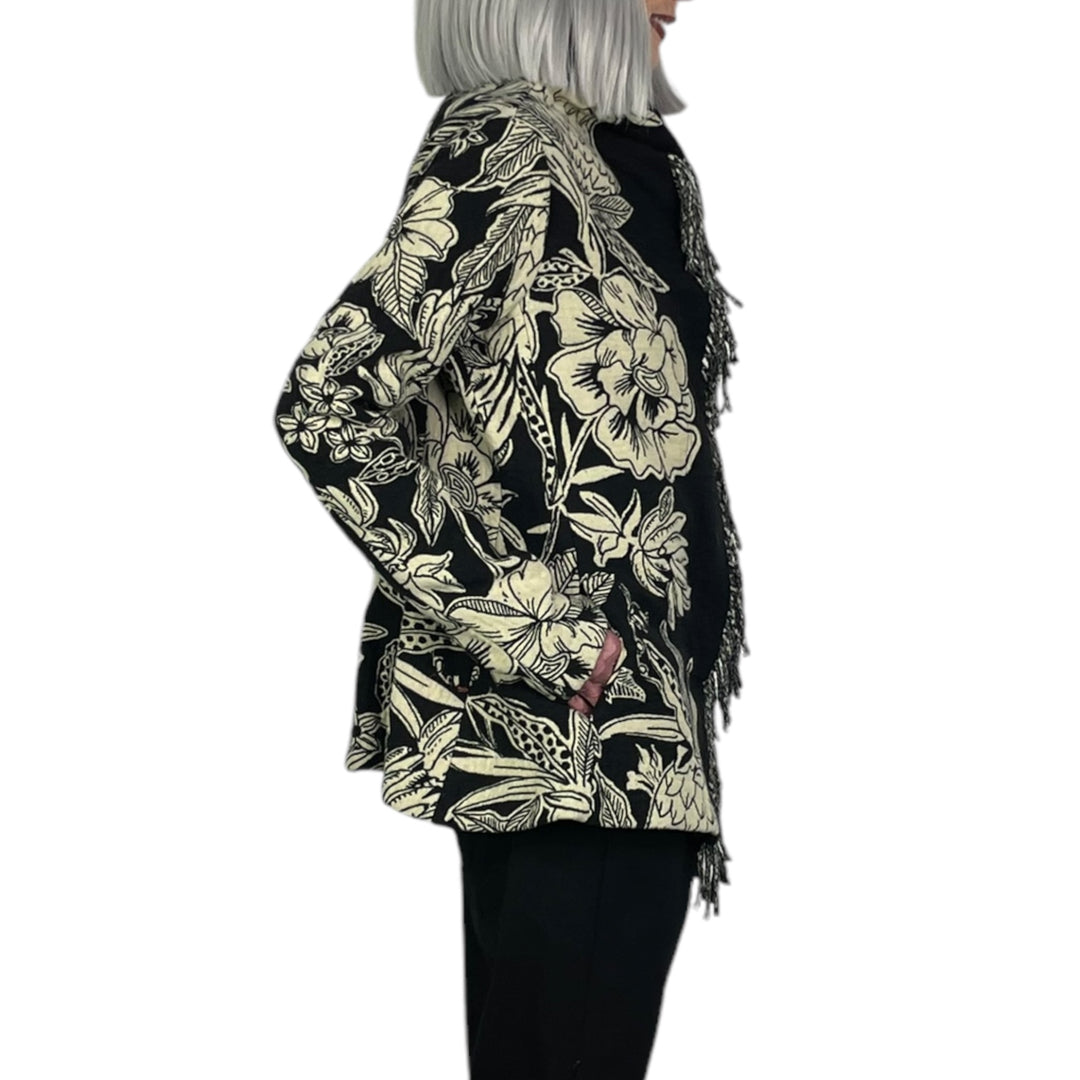 FLORAL JACQUARD JACKET