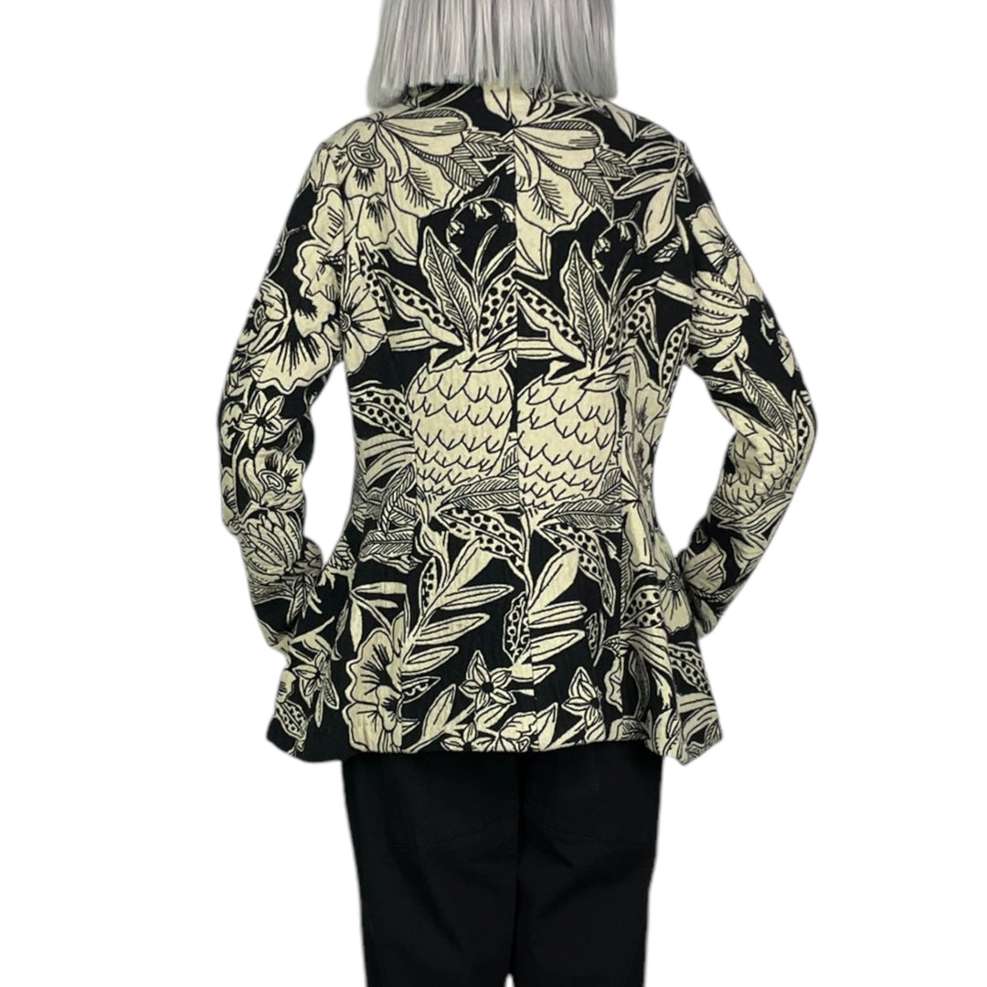 FLORAL JACQUARD JACKET