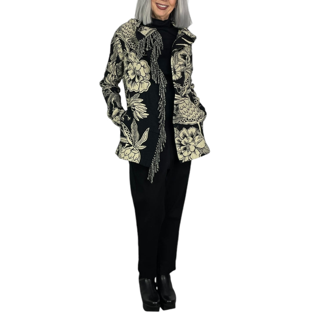 FLORAL JACQUARD JACKET