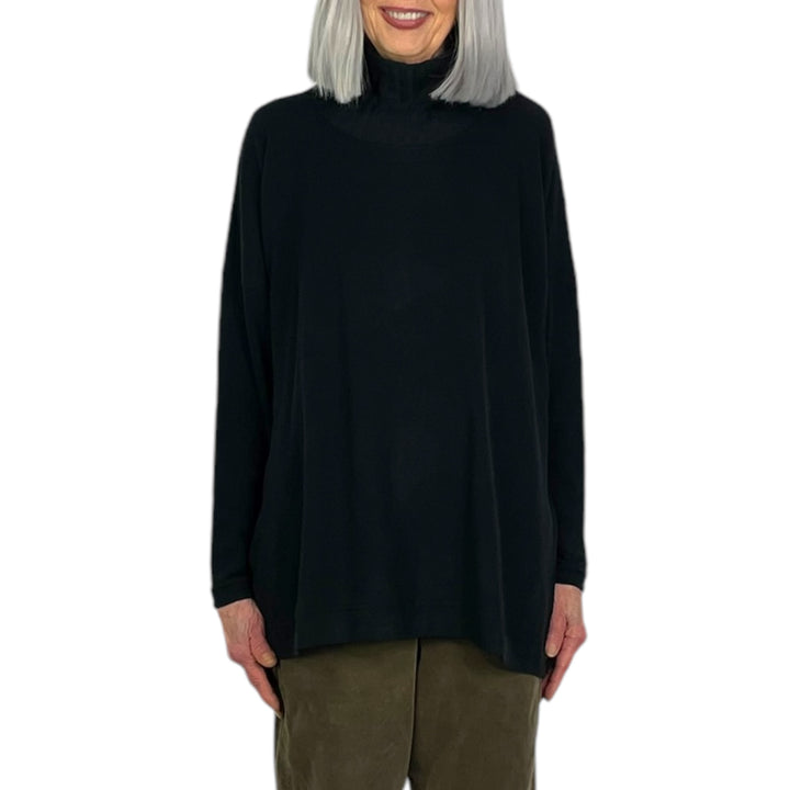 ZEPPOLA HI-NECK LONG TOP