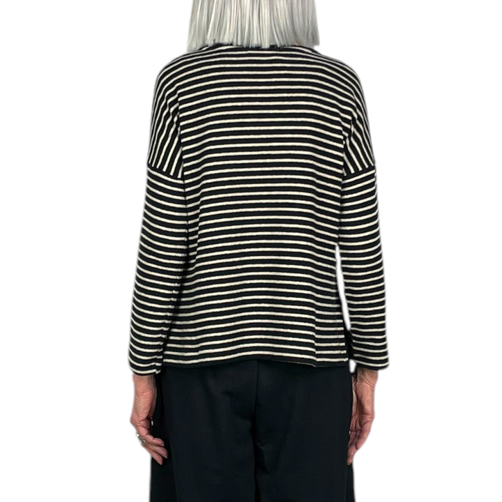 STRIPED BUCCIA CREWNECK TOP