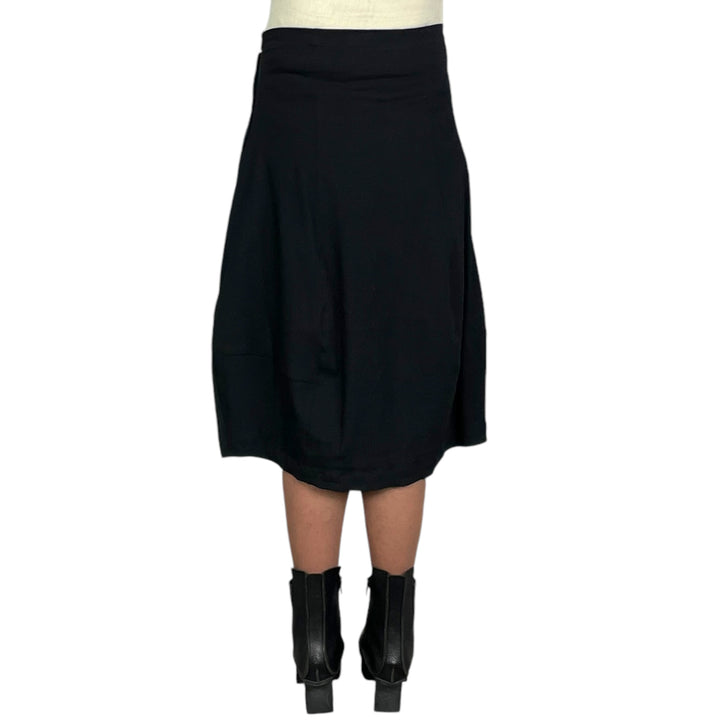 WOOL SKIRT W/PANT PANEL