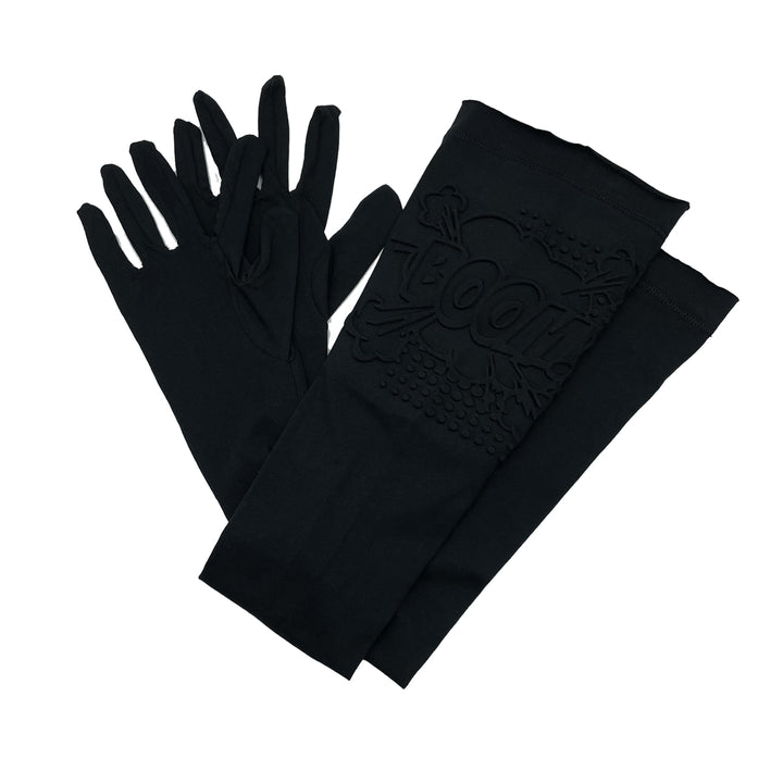 LONG "BOOM" EMBOSSED GLOVES