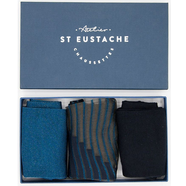 GIFT BOX 3 PAIRS - BLUE