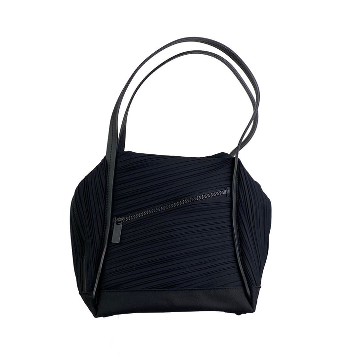 BIAS PLEATS MEDIUM SHOULDER BAG