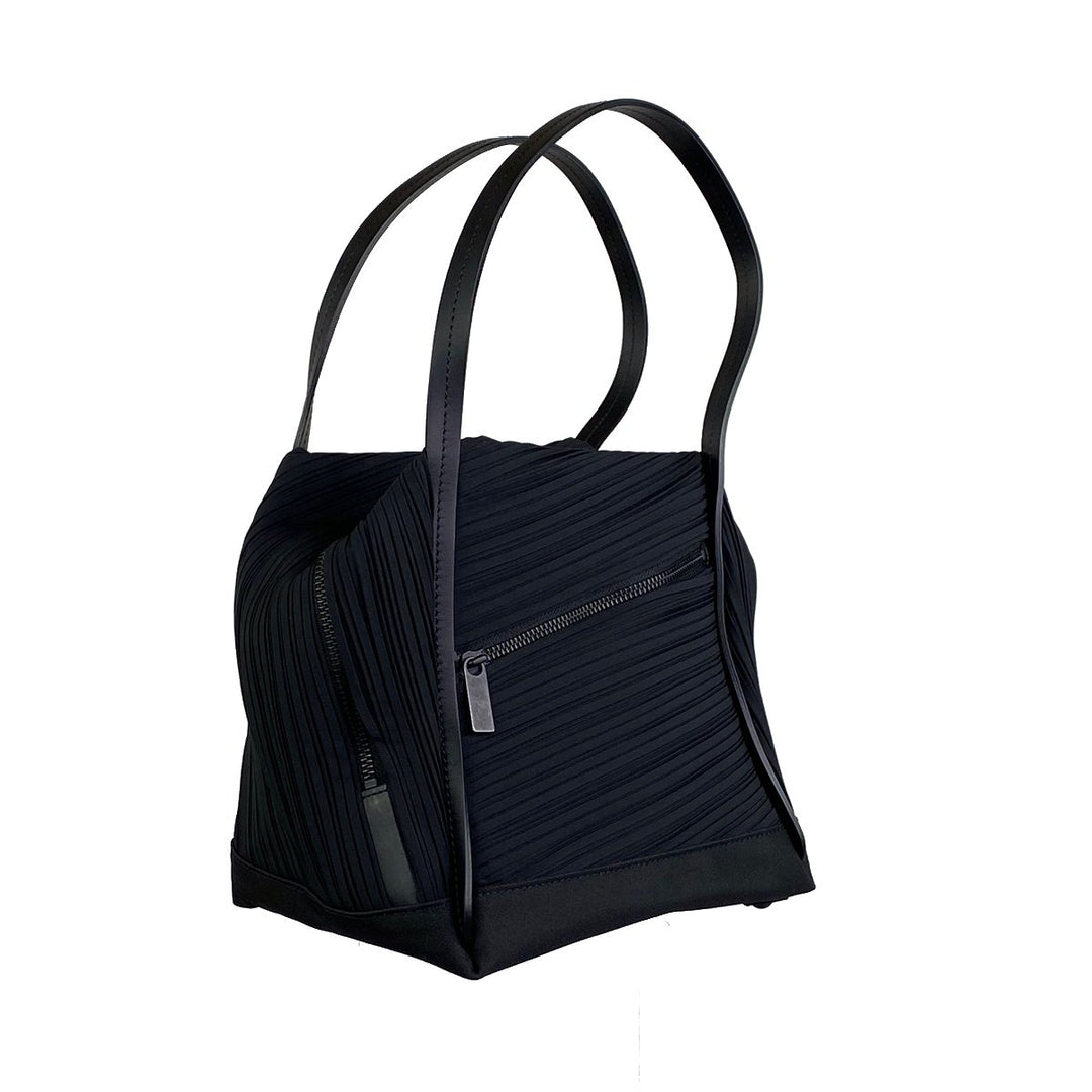 BIAS PLEATS MEDIUM SHOULDER BAG