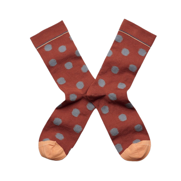 POLKA DOT SOCKS - SEPIA