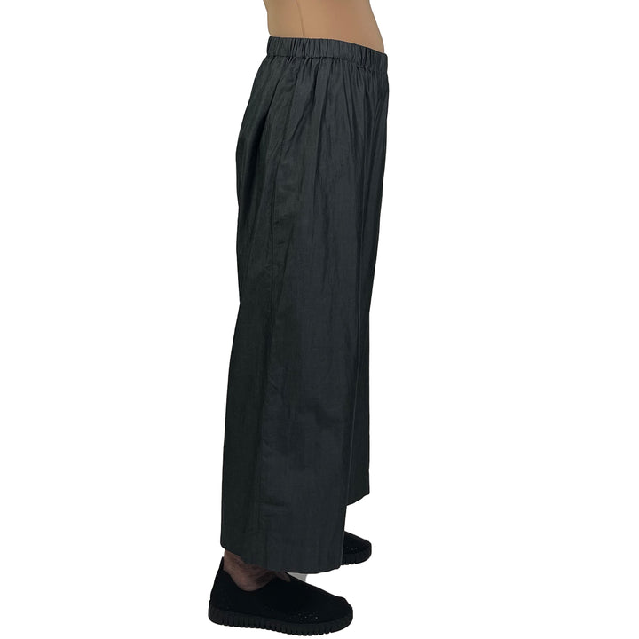 WIDE LEG COTTON PANT