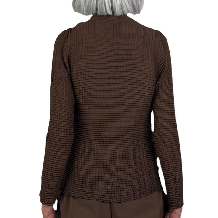 WOOLY PLEATS 1 TURTLENECK TOP